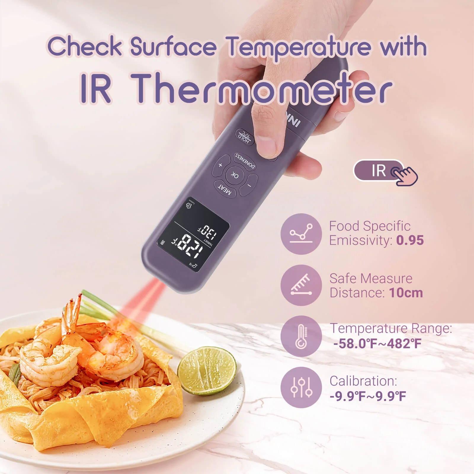3-in-1 Instant Read Thermometer IHT-1M - Image 4