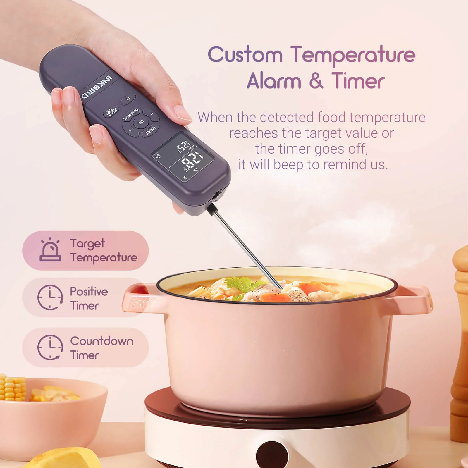 3-in-1 Instant Read Thermometer IHT-1M - Image 6