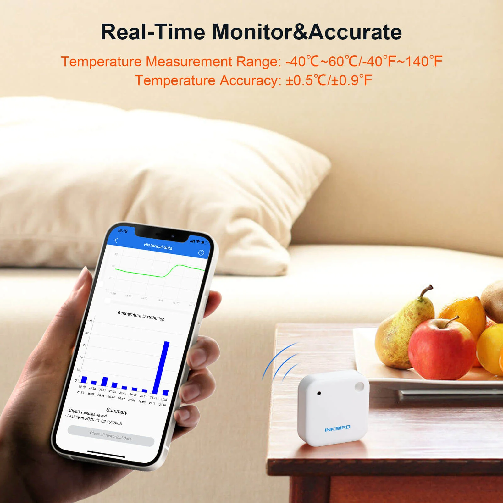 Bluetooth Hygrometer Thermometer IBS-TH2 - Image 6