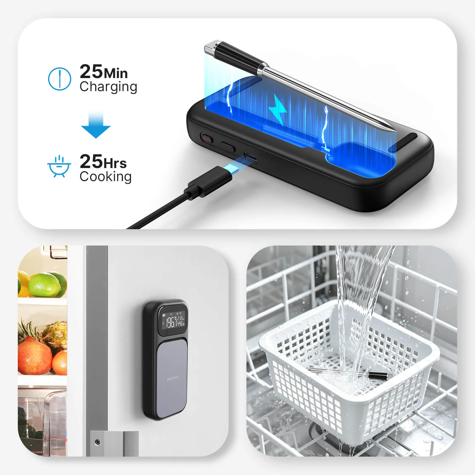 NIST-Certified WiFi & Bluetooth Meat Thermometer INT-31-BW - Image 8