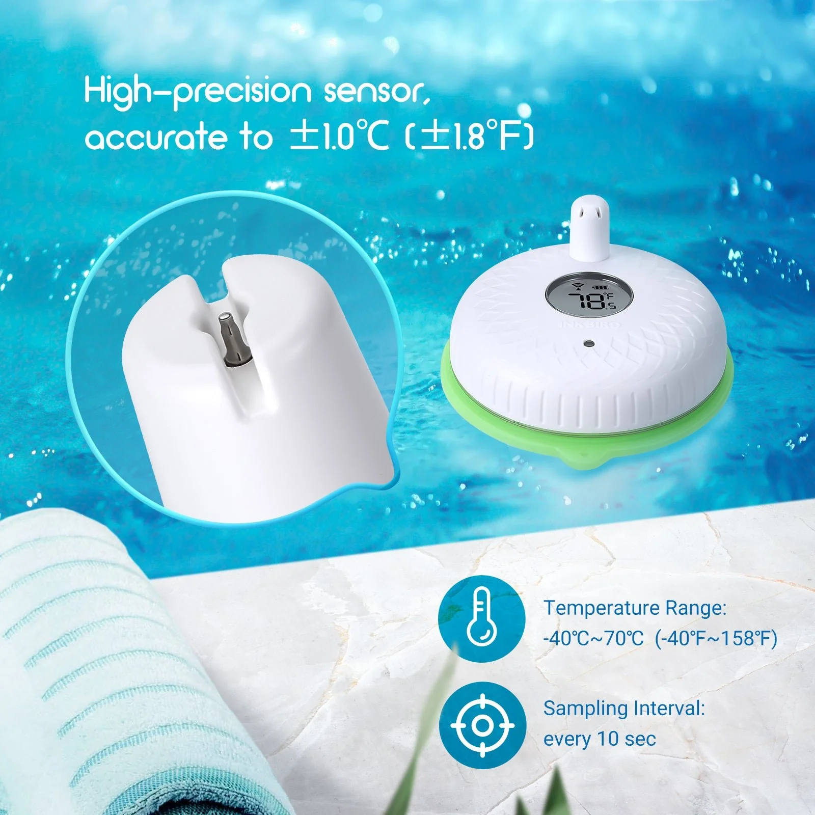 Remote Pool Thermometer Set IBS-P02R - Image 3