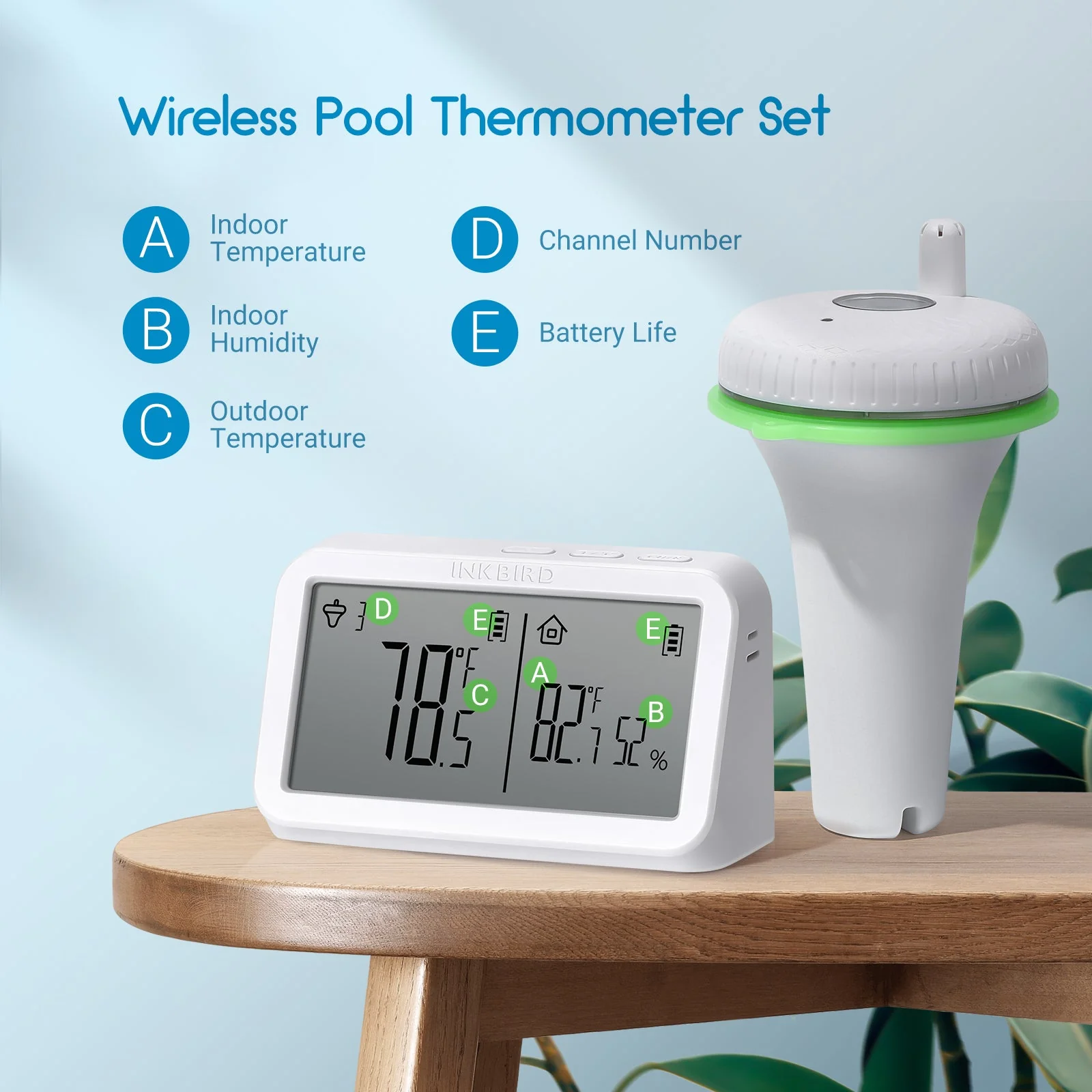 Remote Pool Thermometer Set IBS-P02R - Image 7