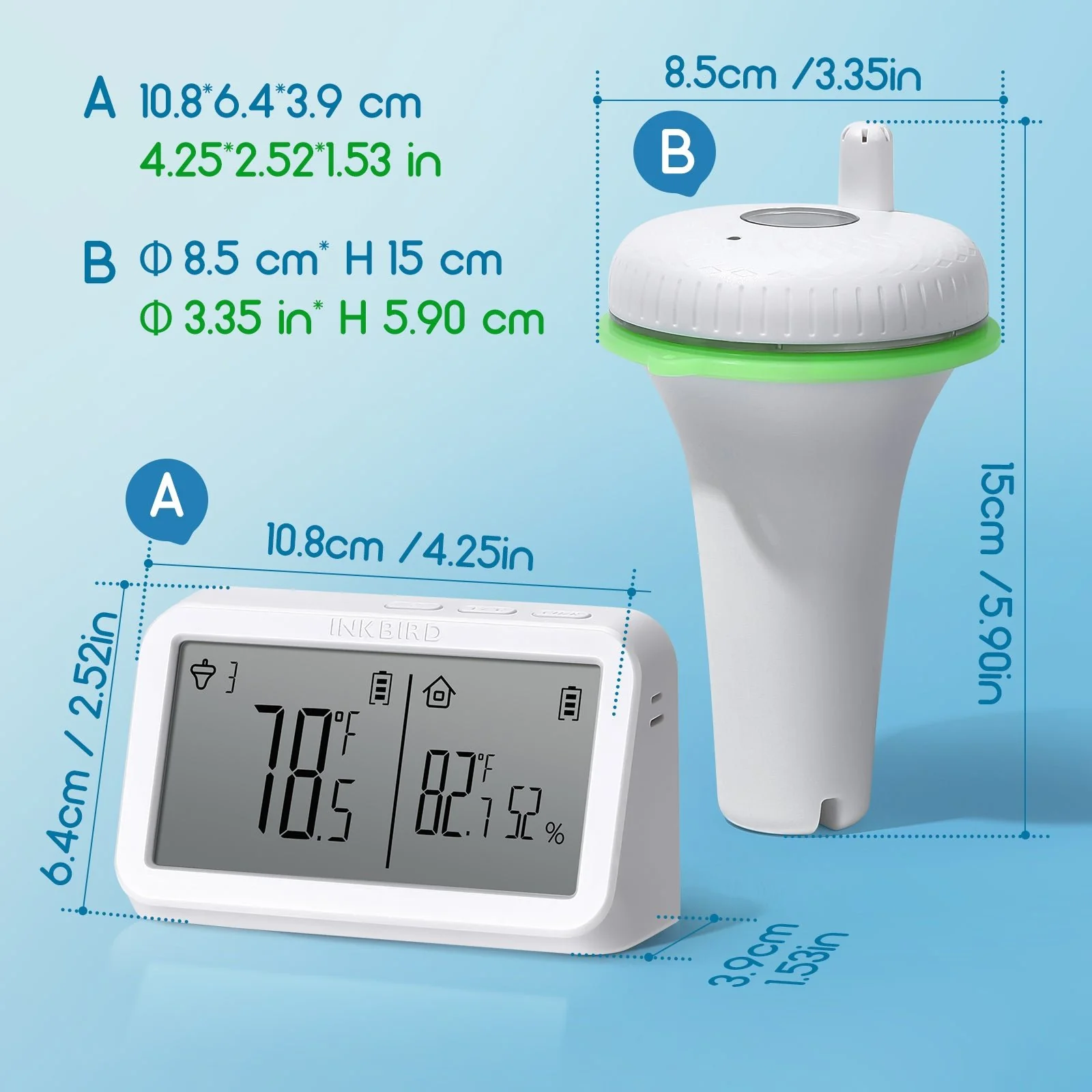 Remote Pool Thermometer Set IBS-P02R - Image 8