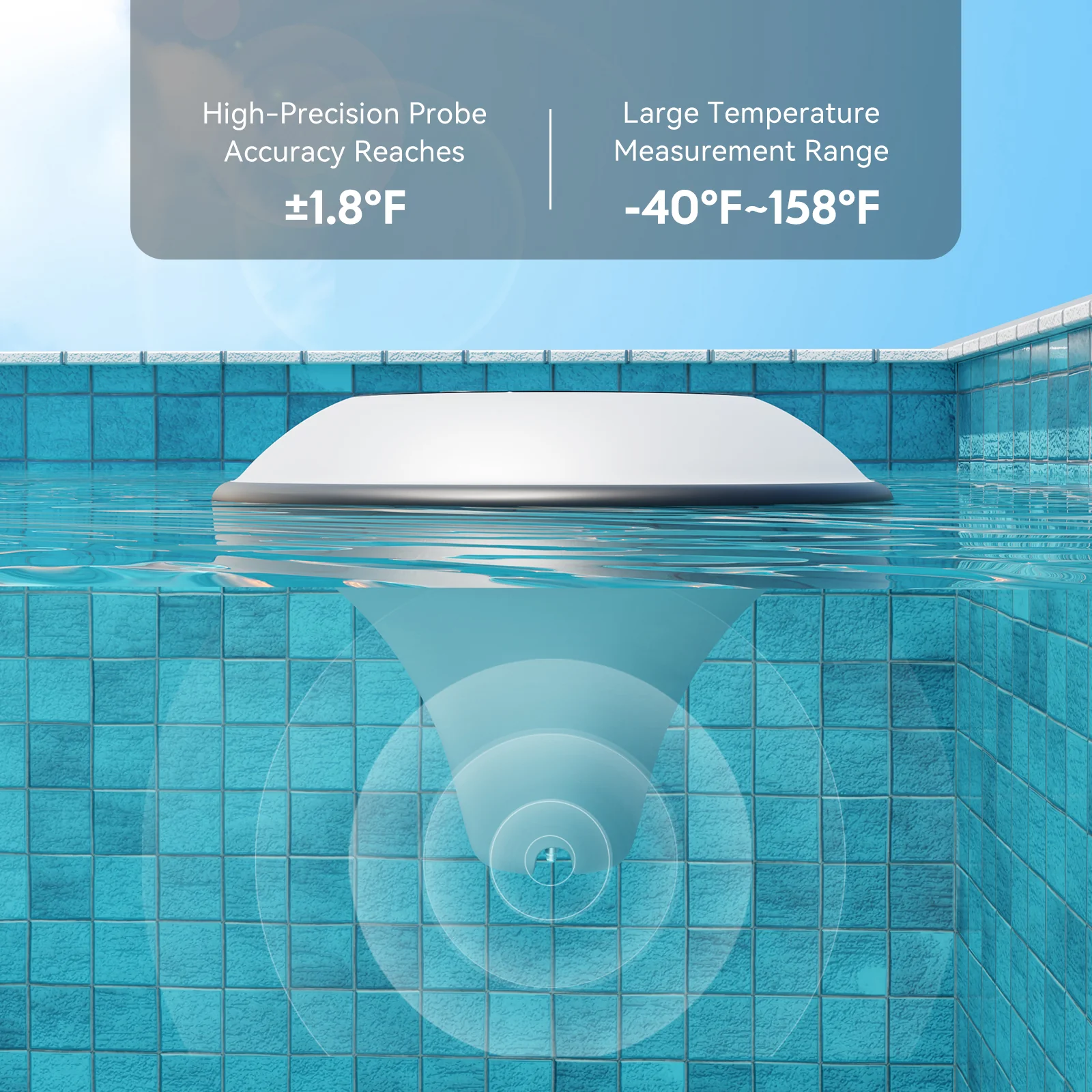 Solar Pool Thermometer IBS-P05R with Ambient Light - Image 10