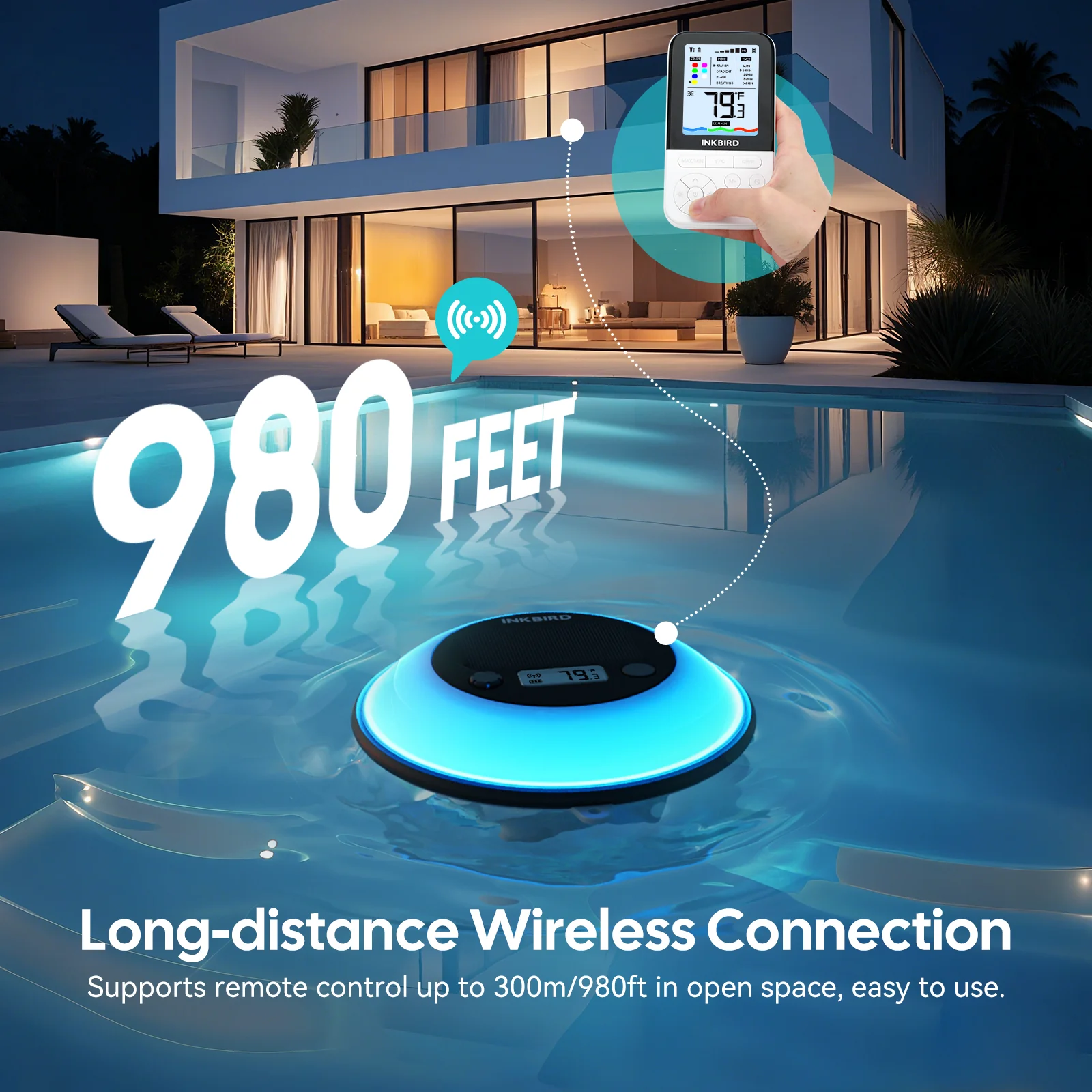 Solar Pool Thermometer IBS-P05R with Ambient Light - Image 5
