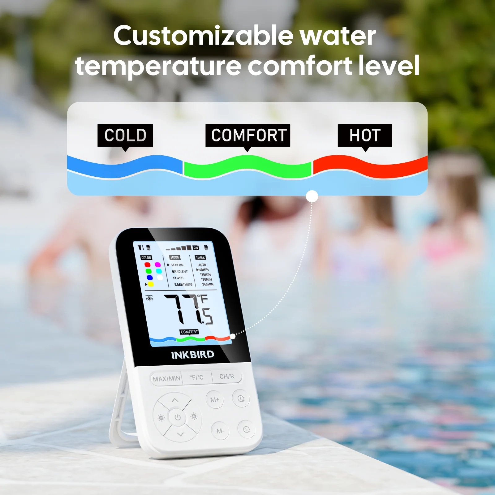 Solar Pool Thermometer IBS-P05R with Ambient Light - Image 9