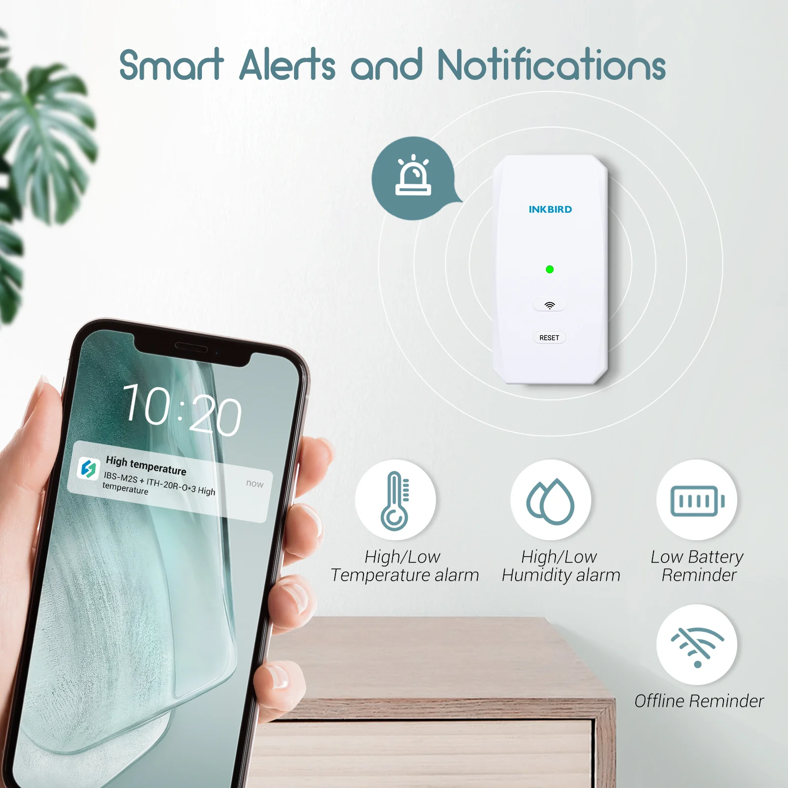 Three Wireless Hygrometer Thermometer Set ITH-20R-O with WiFi Gateway IBS-M2S - Image 4