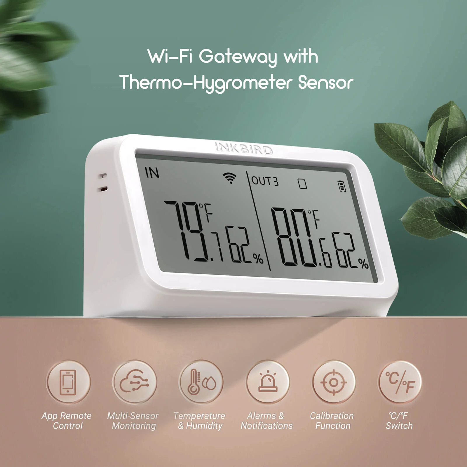 Wi-Fi Gateway w/ Temperature & Humidity Sensor IBS-M2 - Image 3