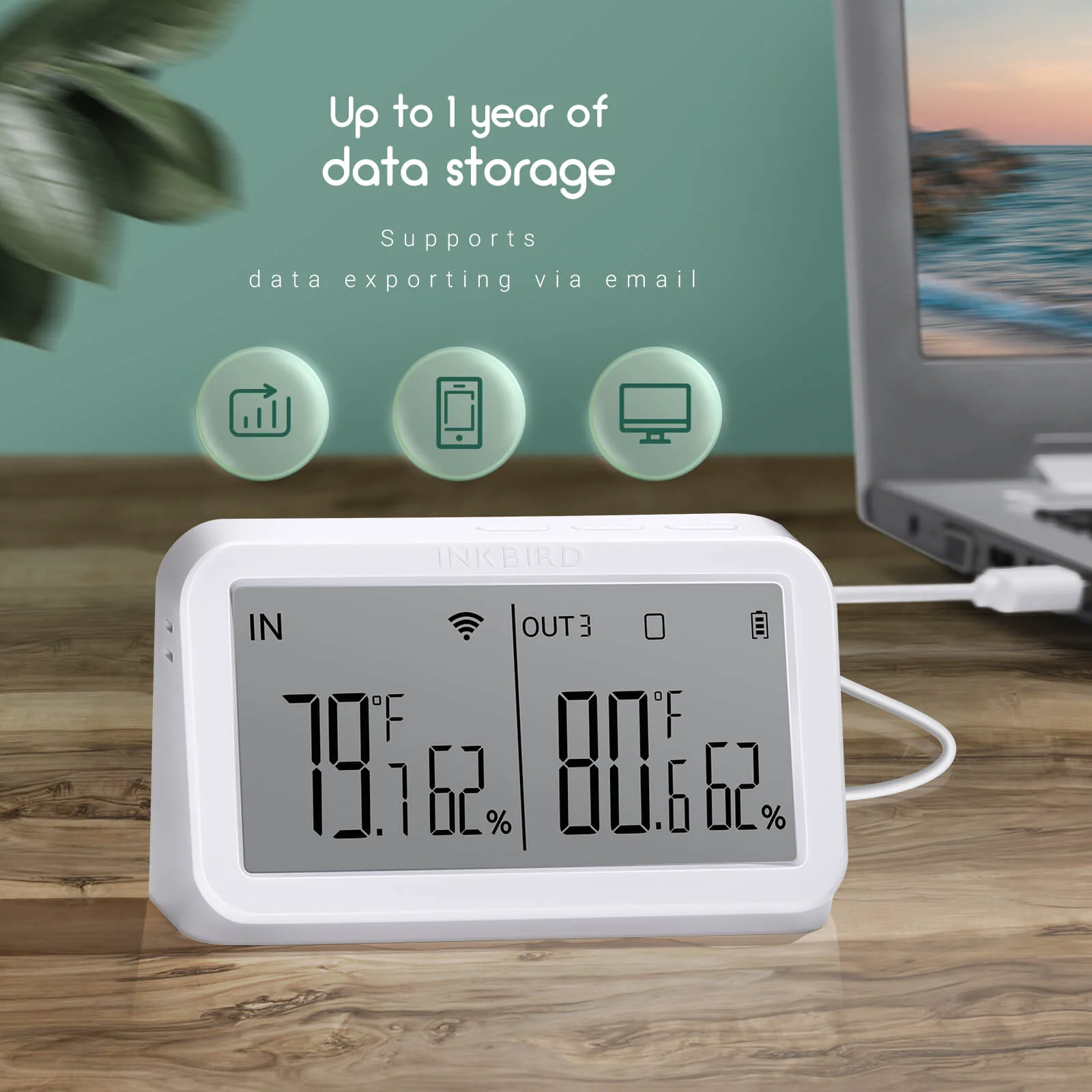 Wi-Fi Gateway w/ Temperature & Humidity Sensor IBS-M2 - Image 8