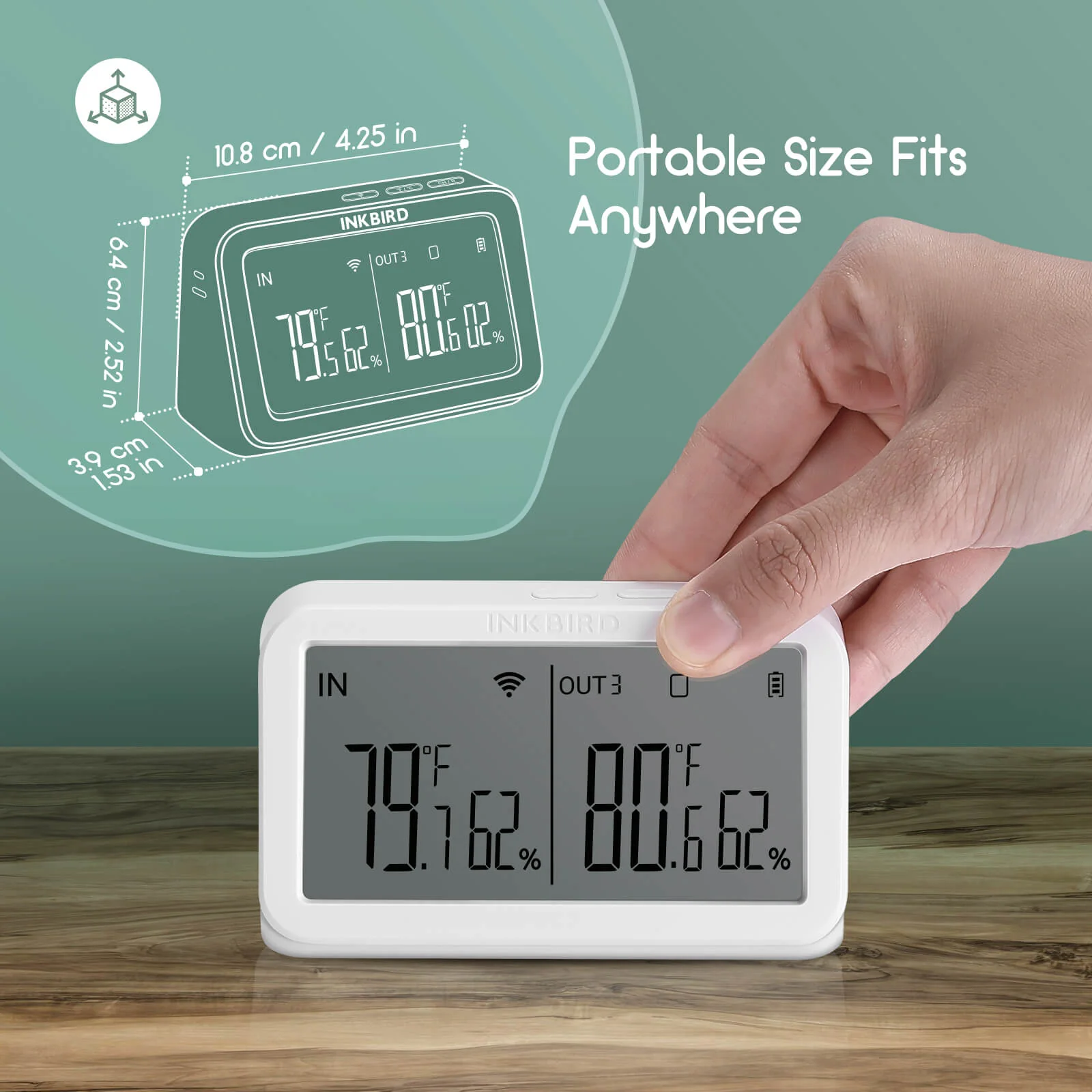 Wi-Fi Gateway w/ Temperature & Humidity Sensor IBS-M2 - Image 9