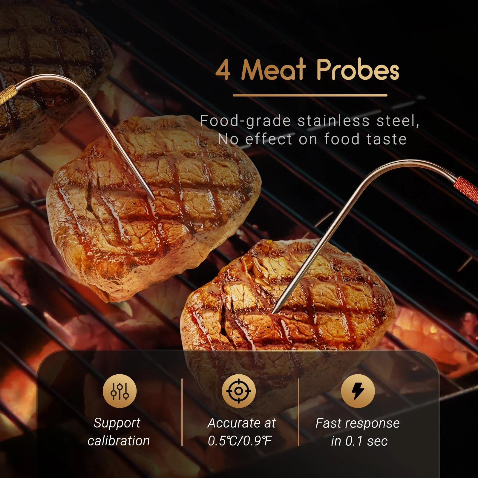 WiFi & Bluetooth BBQ Thermometer IBT-26S - Image 3