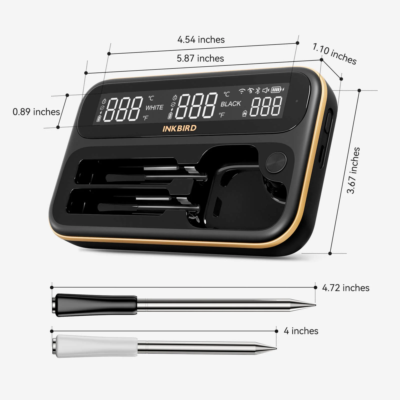 WiFi & Bluetooth Meat Thermometer INT-12-BW - Image 10