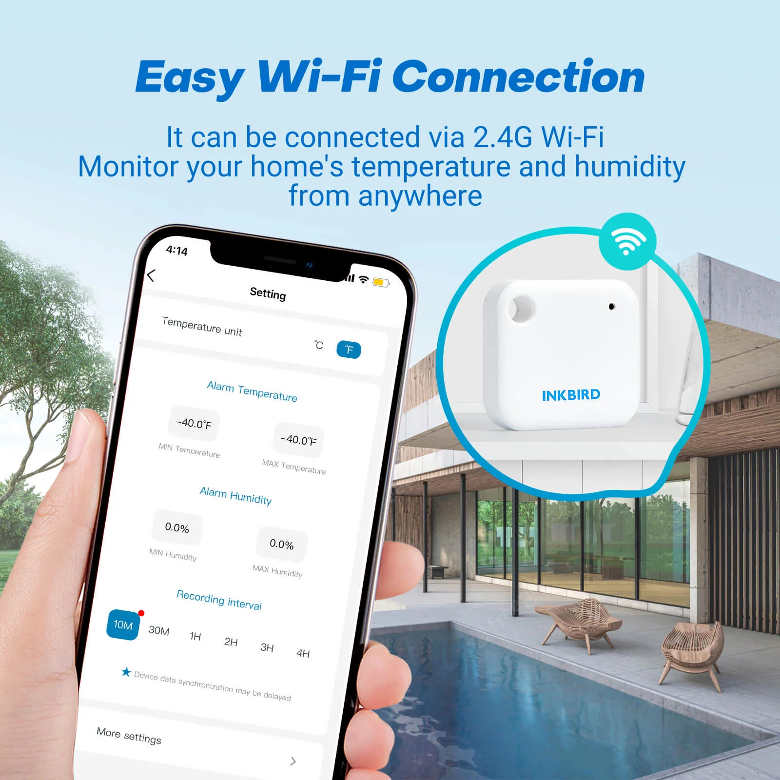 WiFi Hygrometer Thermometer IBS-TH3 WIFI - Image 3