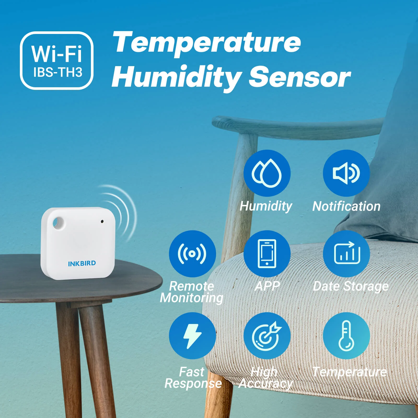 WiFi Hygrometer Thermometer IBS-TH3 WIFI - Image 7
