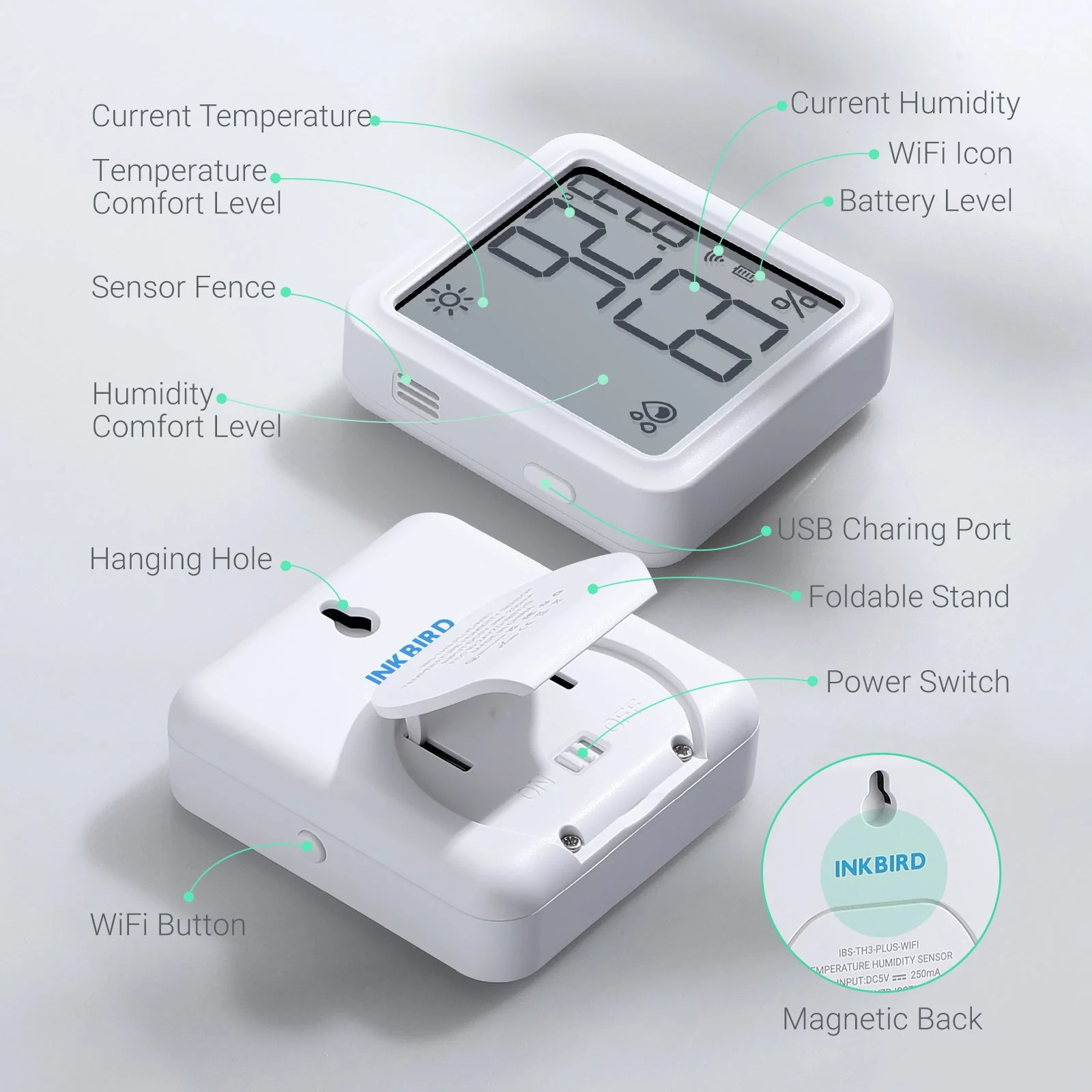 WiFi Hygrometer Thermometer IBS-TH3 WIFI PLUS - Image 6