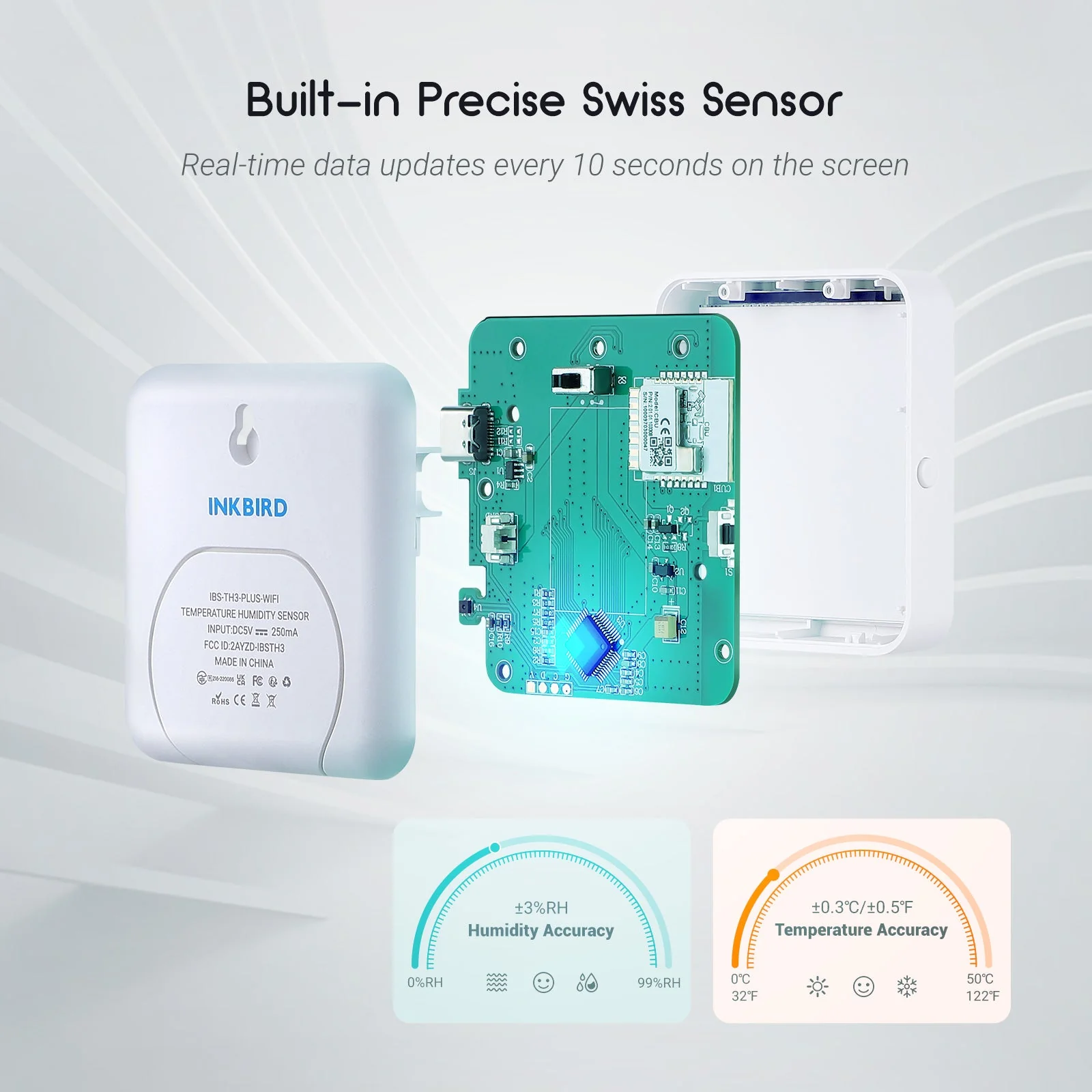 WiFi Hygrometer Thermometer IBS-TH3 WIFI PLUS - Image 7