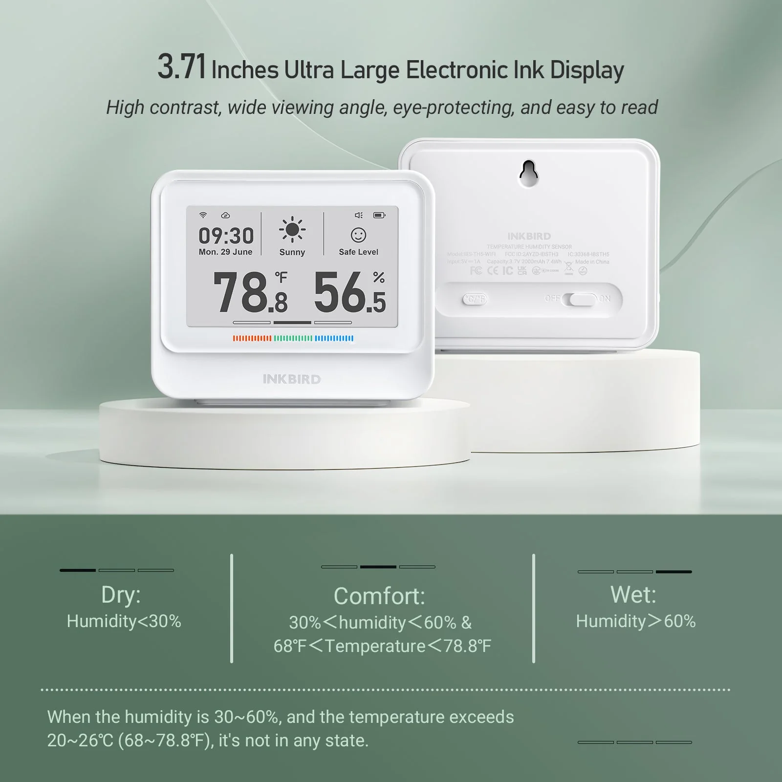 WiFi Hygrometer Thermometer IBS-TH5-WiFi - Image 5