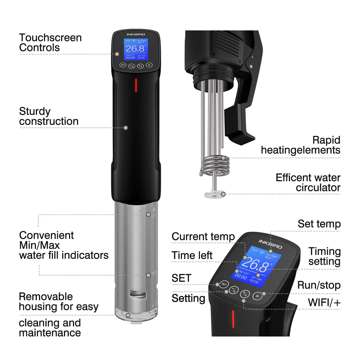 WiFi Sous Vide Cooker ISV-100W - Image 3