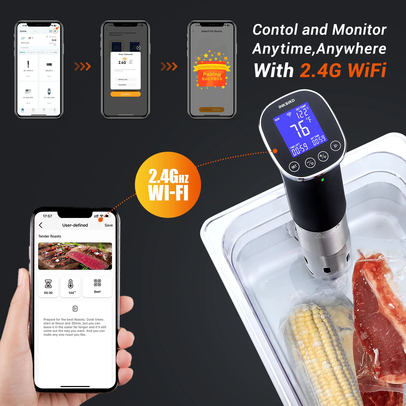 WiFi Sous Vide Cooker ISV-300W - Image 9