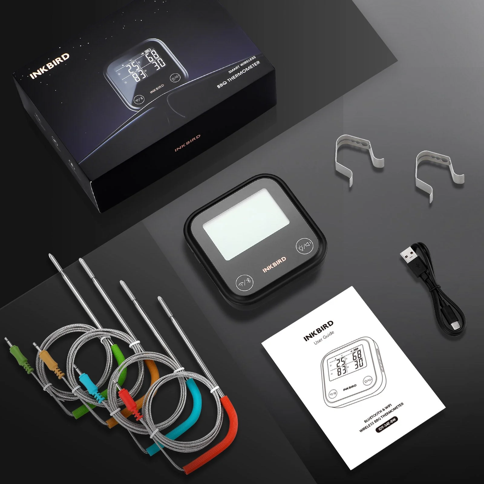 WiFi & Bluetooth BBQ Thermometer IDT-34E-BW - Image 12