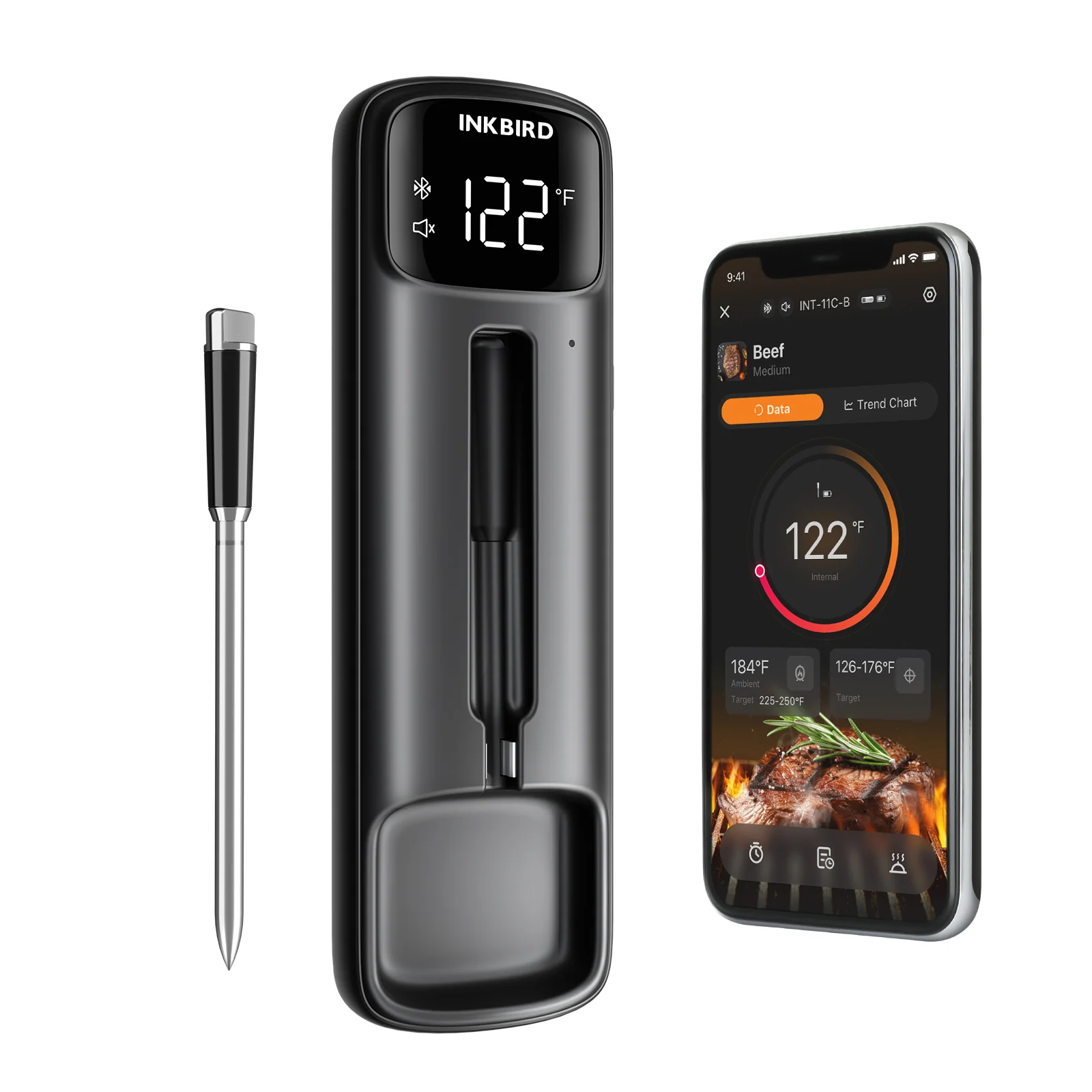 Bluetooth Meat Thermometer INT-11C-B - Image 11