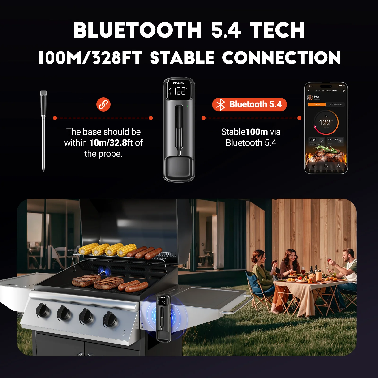 Bluetooth Meat Thermometer INT-11C-B - Image 3