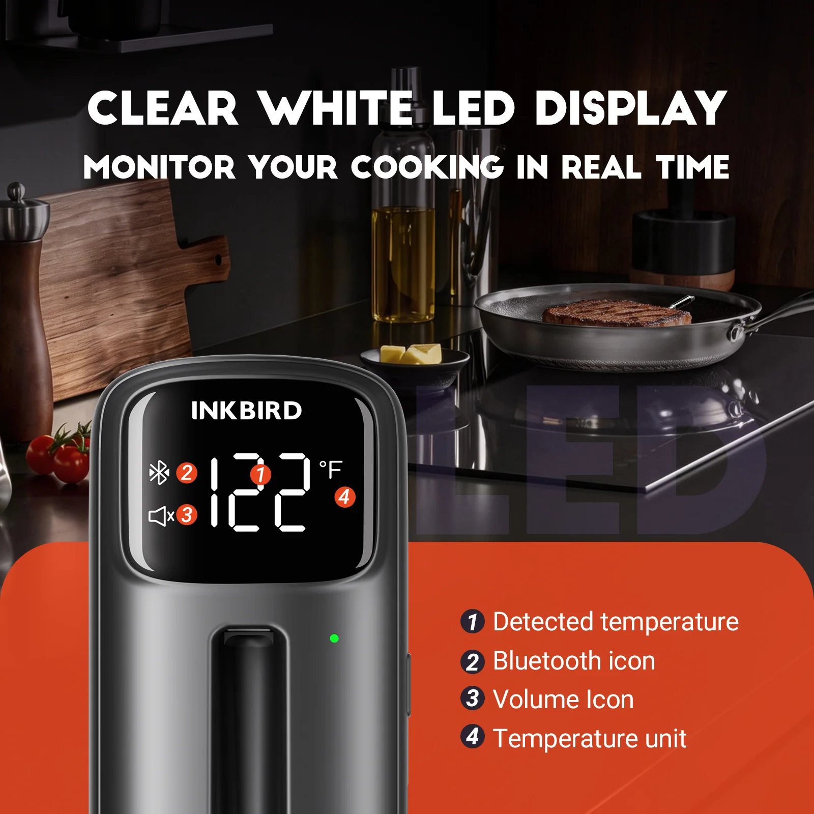 Bluetooth Meat Thermometer INT-11C-B - Image 8