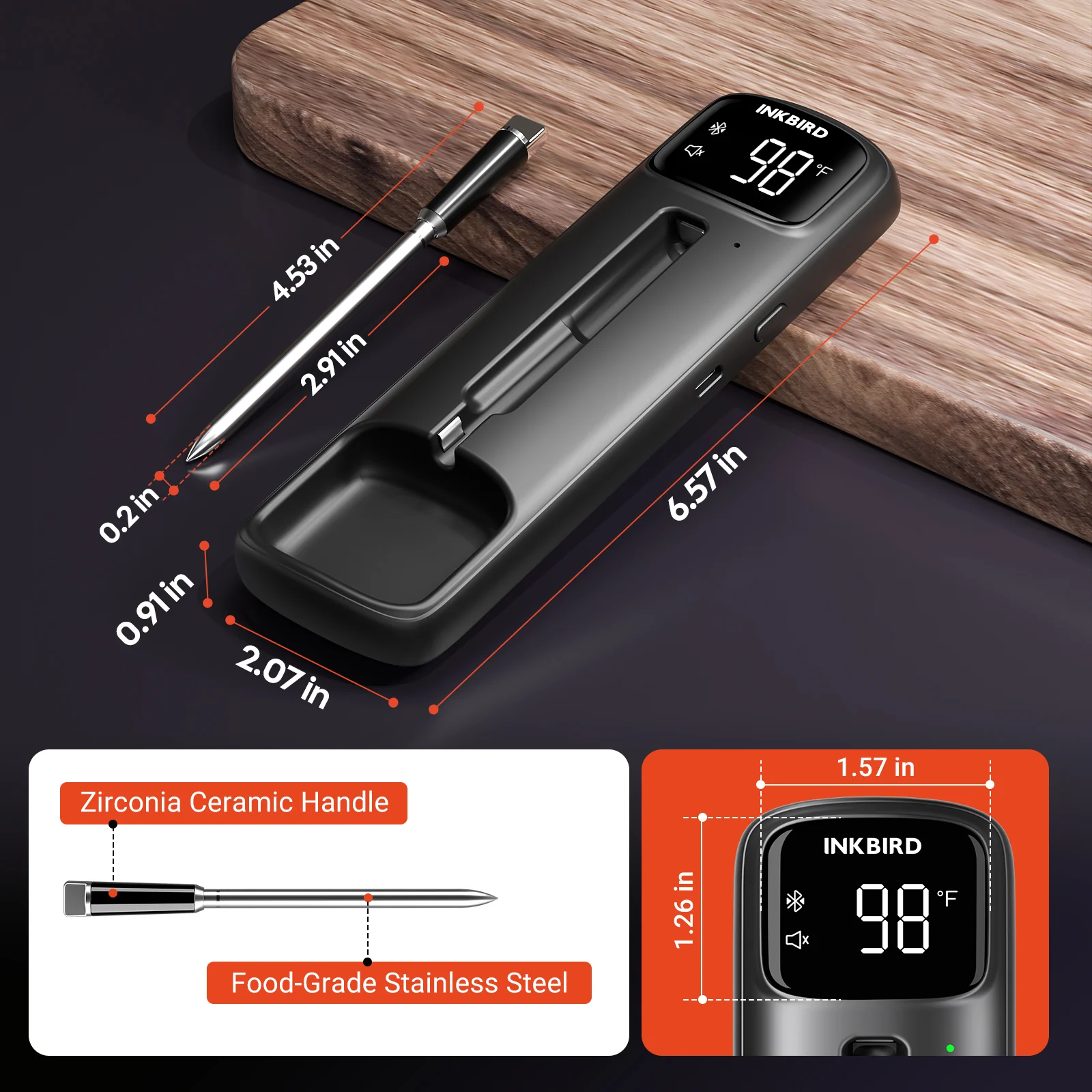 Bluetooth Meat Thermometer INT-11C-B - Image 9